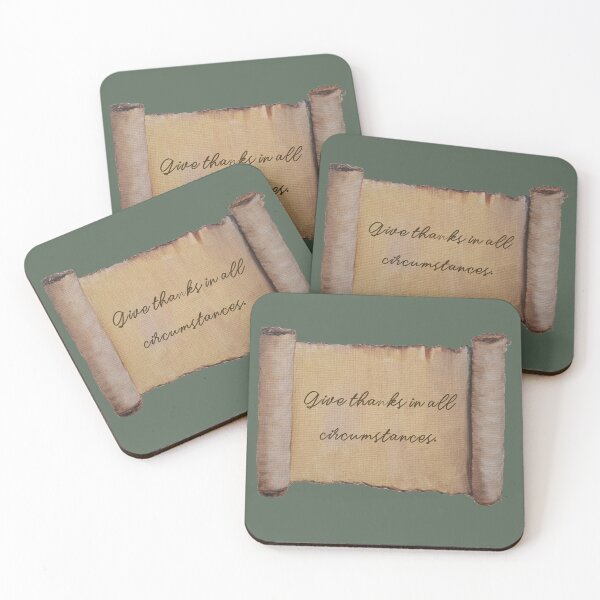 Item preview, 1 Thessalonians 5:18 Scroll designed and sold by gokesti.