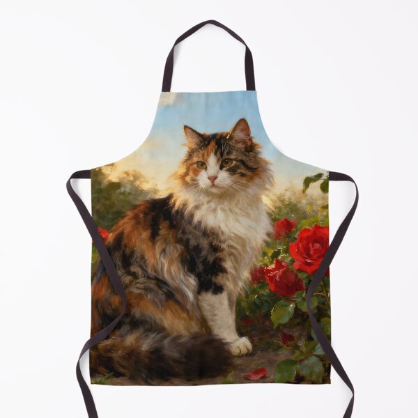 Artikelvorschau, Calico Cat in the Roses II entworfen und verkauft von Silver Calico Studio.