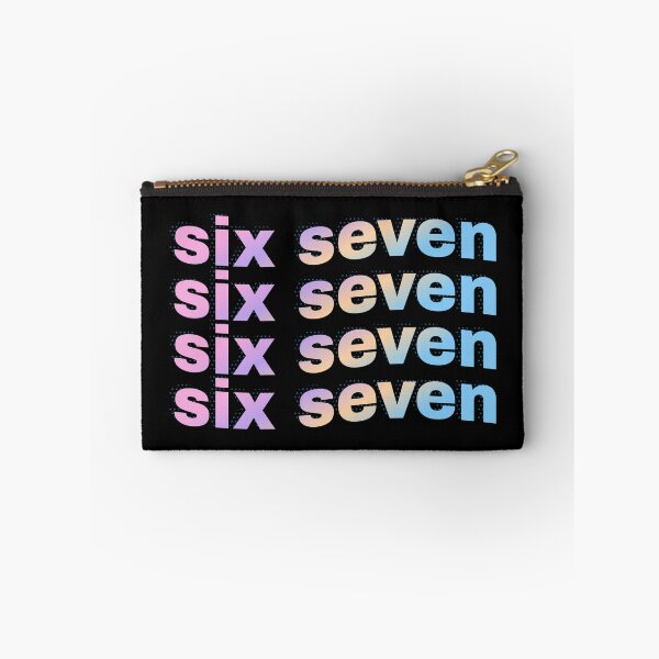 Item preview, 67 six seven Colorful Drip meme slang designed and sold by JumpandFly.