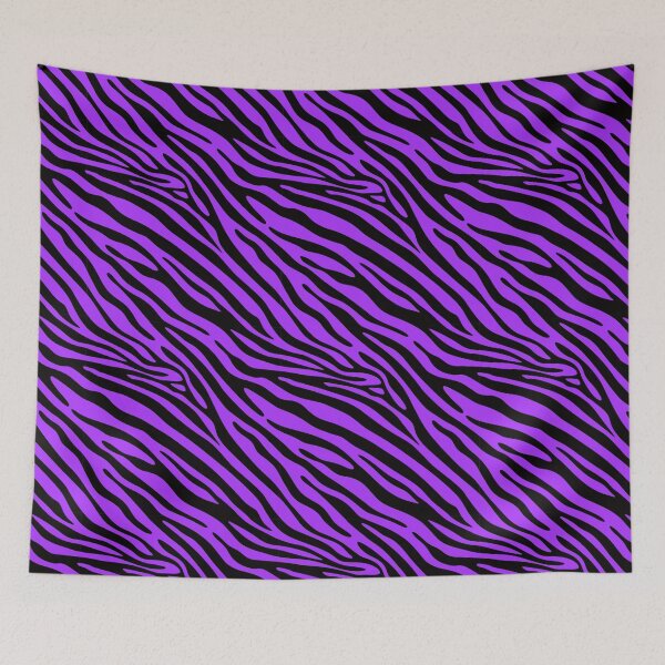 Item preview, mcbling series 6 zebra print neon purple and black designed and sold by quinnhopp.