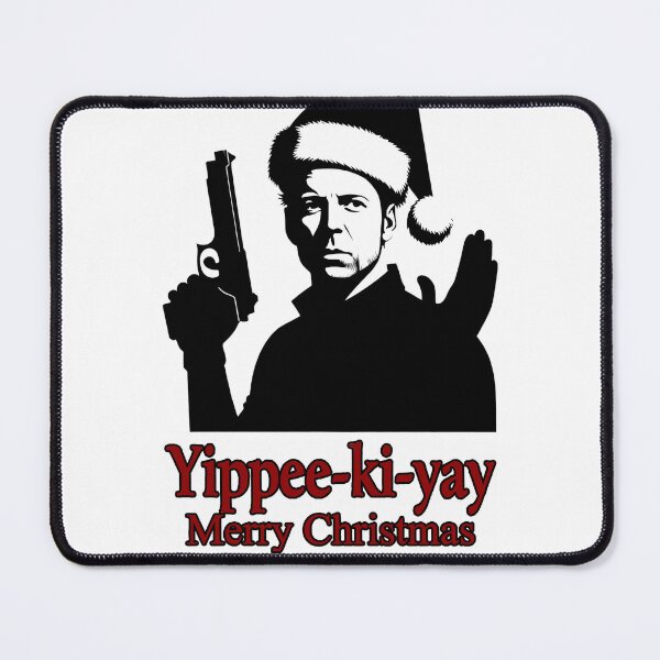 Item preview, Die Hard Yippie Ki Yay Christmas Bruce Willis Ugly Sweater Print Design designed and sold by Senpaiwaves.