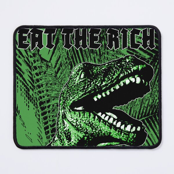 Item preview, EAT THE RICH. PALM VERSION. GREEN/BLACK/WHITE. designed and sold by 5hertz.