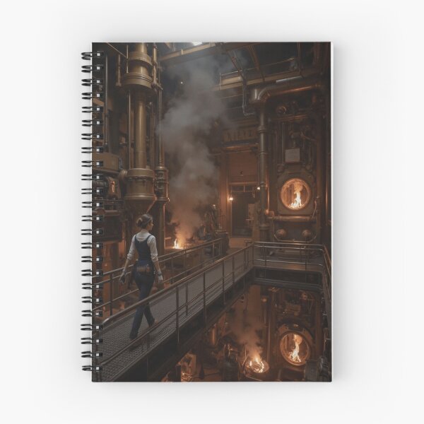 Item preview, Engineer Walking Through the Heart of the Steam Factory designed and sold by SEIMEI2025.