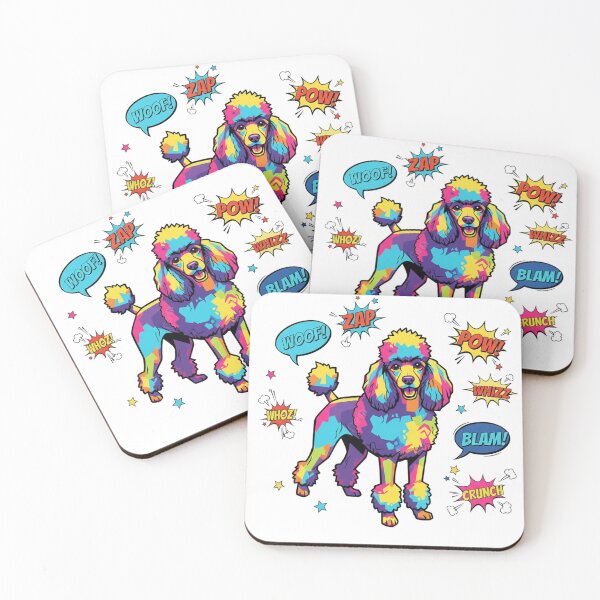 Item preview, Caniche Pop Art WOOF BLAM designed and sold by bsbd-action.