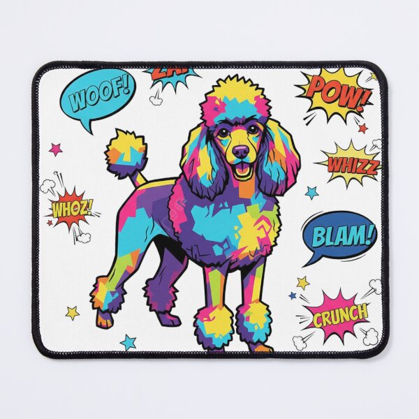 Item preview, Caniche Pop Art WOOF BLAM designed and sold by bsbd-action.