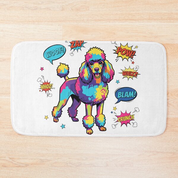 Item preview, Caniche Pop Art WOOF BLAM designed and sold by bsbd-action.