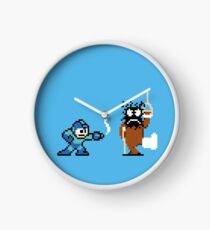 Pixel Crossover (Mega Man & Duck Hunt) Clock