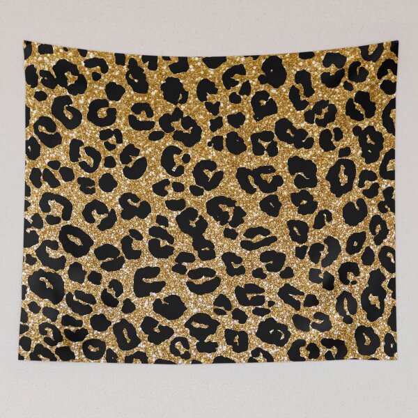 Item preview, y2k mcbling gold glitter cheetah designed and sold by quinnhopp.