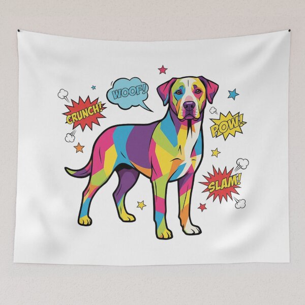 Item preview, Rottweiler Pop Art CRUNCH POW designed and sold by bsbd-action.
