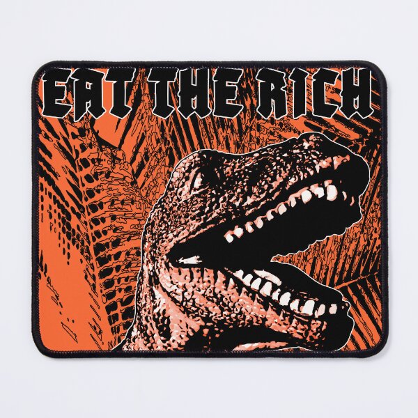 Item preview, EAT THE RICH. PALM VERSION. ORANGE/BLACK/WHITE. designed and sold by 5hertz.