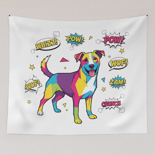 Item preview, Labrador Pop Art CRUNCH SLAM designed and sold by bsbd-action.
