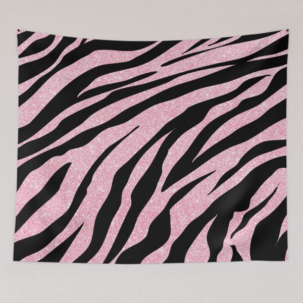 Item preview, y2k mcbling light pink glitter zebra designed and sold by quinnhopp.