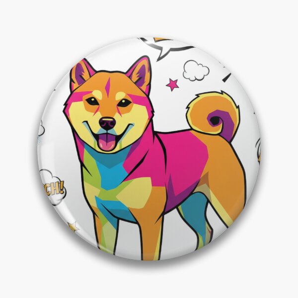 Item preview, Shiba Inu Pop Art ZAP BLAM designed and sold by bsbd-action.