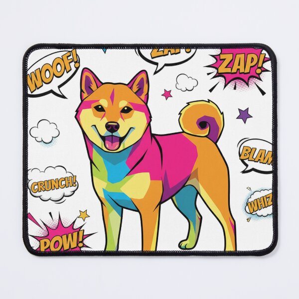 Item preview, Shiba Inu Pop Art ZAP BLAM designed and sold by bsbd-action.