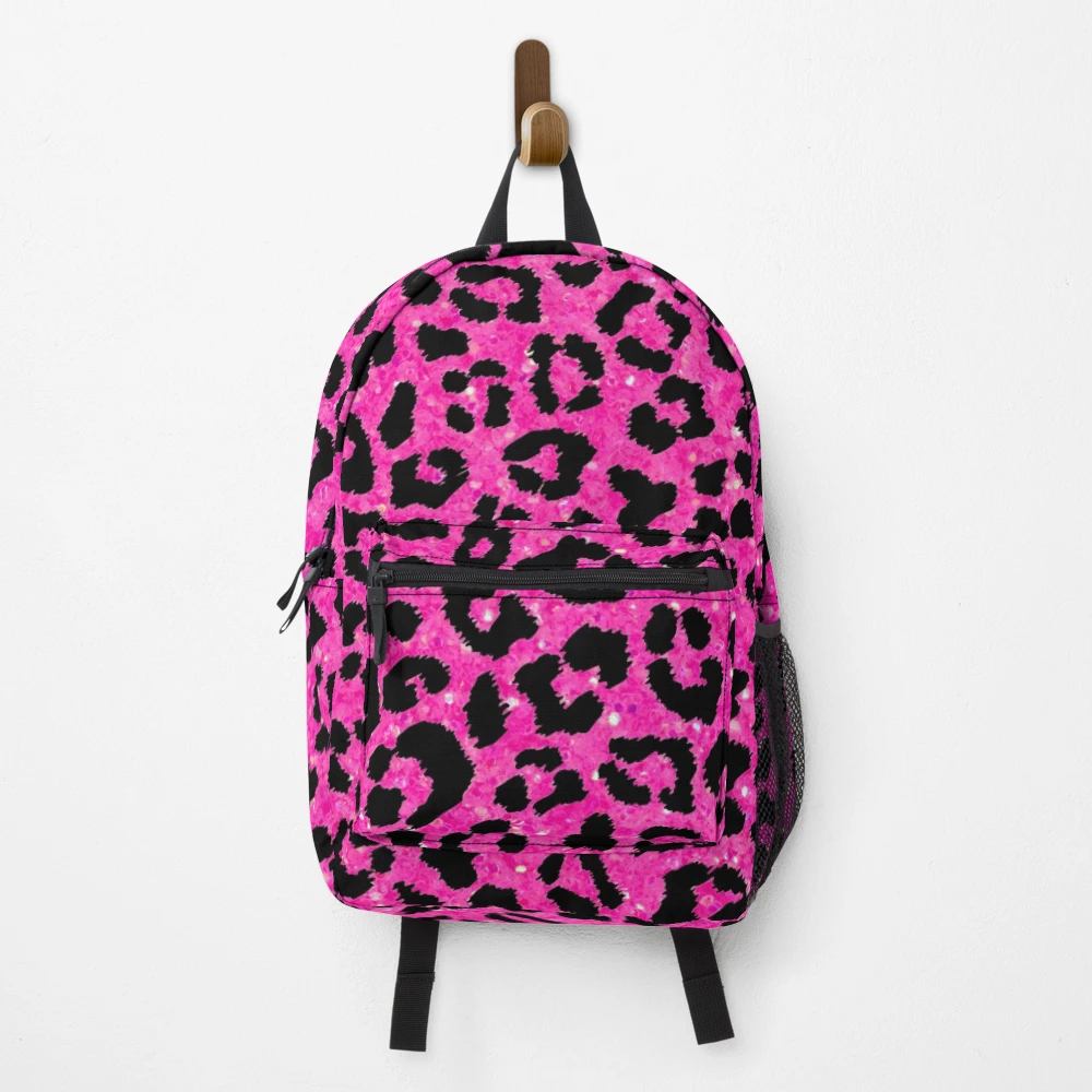 バッグ 00s reopard backpack y2k gal Y2k Mcbling pink glitter leopard