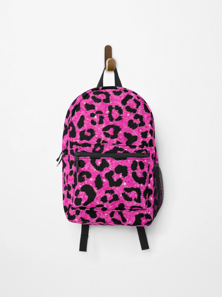バッグ 00s reopard backpack y2k gal Y2k Mcbling pink glitter leopard