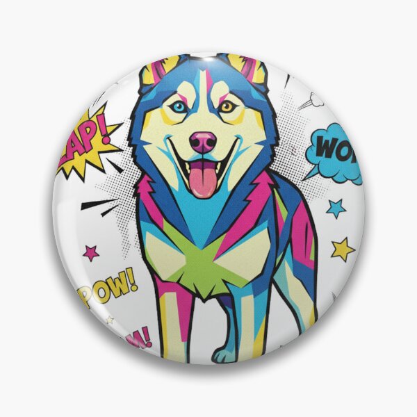 Item preview, Husky Siberiano Pop Art ZAP WOF designed and sold by bsbd-action.