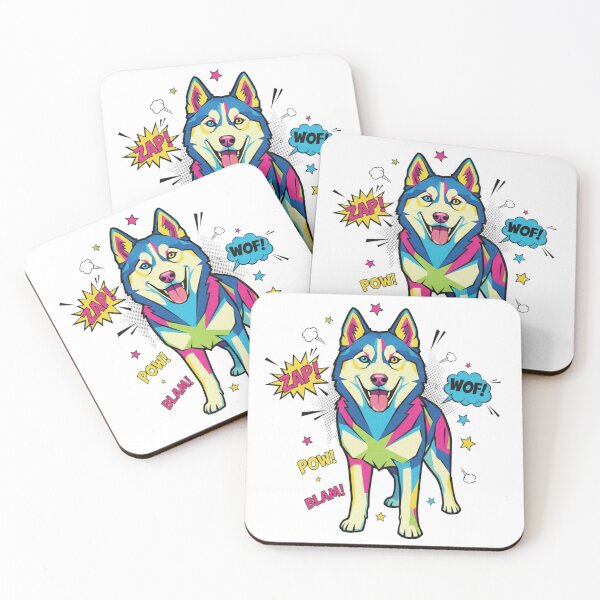 Item preview, Husky Siberiano Pop Art ZAP WOF designed and sold by bsbd-action.