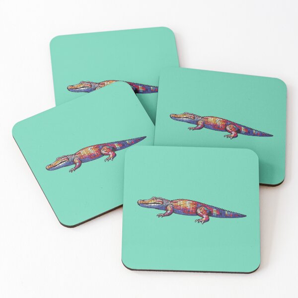 Item preview, alligator mosaic designed and sold by designmari.