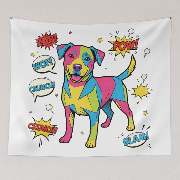 Item preview, Pitbull Pop Art ZAM CRUNCH designed and sold by bsbd-action.