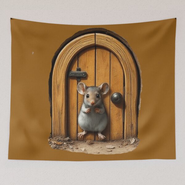 Item preview, MOUSE HOLE WITH DOOR designed and sold by artfu.