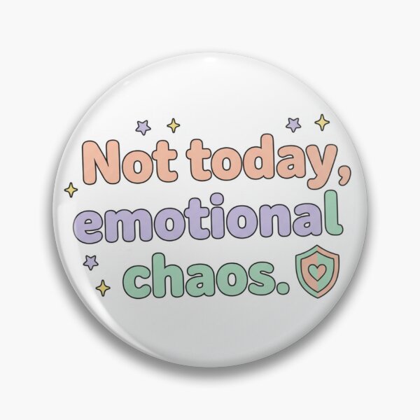 Artikelvorschau, „Nicht heute“-Aufkleber mit emotionalem Chaos | Lustiges ästhetisches Zitat | Humor zum Thema psychische Gesundheit entworfen und verkauft von TrackinDaTrends.