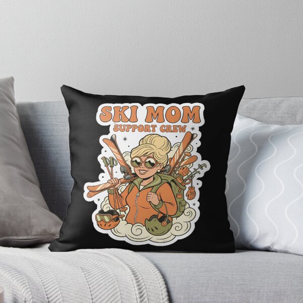 Item preview, Ski Mom Support Crew - Retro 70s Cartoon designed and sold by GREENZ0NE.