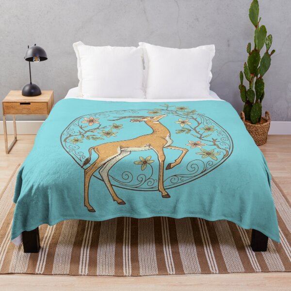 Item preview, Gerenuk Antelope with Desert Blossoms designed and sold by BirdsnStuff.