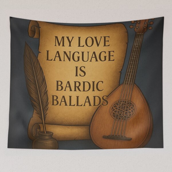 Item preview, My Love Language Is Bardic Ballads • Medieval Romance Fantasy Design designed and sold by fairmaiden7.