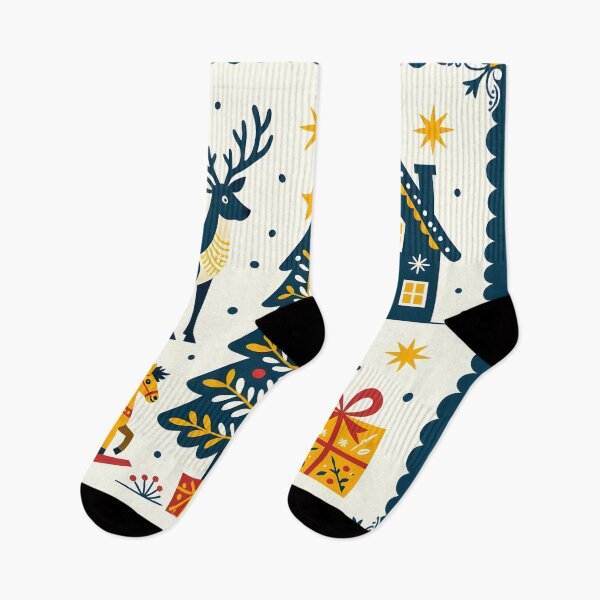 Item preview, Christmas Delight in Blue and Gold designed and sold by Sharon Schwalbe.