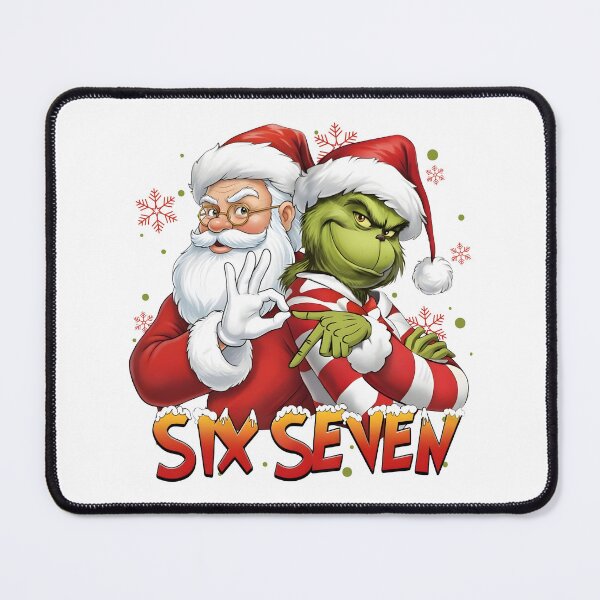 Item preview, Santa And Mean Guy Christmas 67 Funny Six Seven Meme  designed and sold by ivotee.