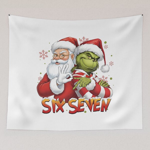 Item preview, Santa And Mean Guy Christmas 67 Funny Six Seven Meme  designed and sold by ivotee.