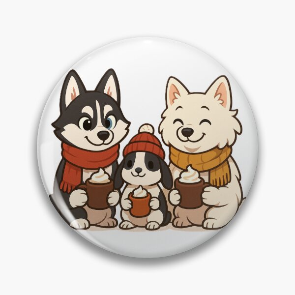 Item preview, Loki, Beatrice, and Nebula drink cocoa designed and sold by The Cozy Cauldron.
