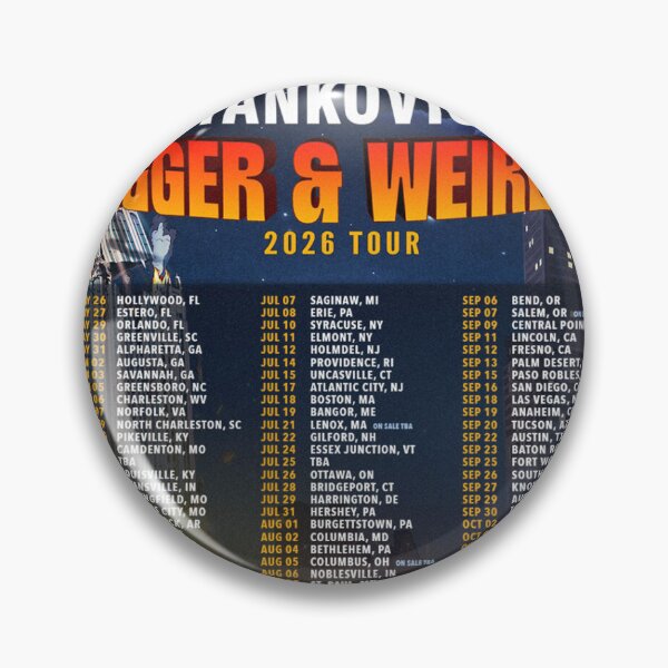 Item preview, bigger weirder yankovic tour dates 2026 iseng designed and sold by mstiebler3l.