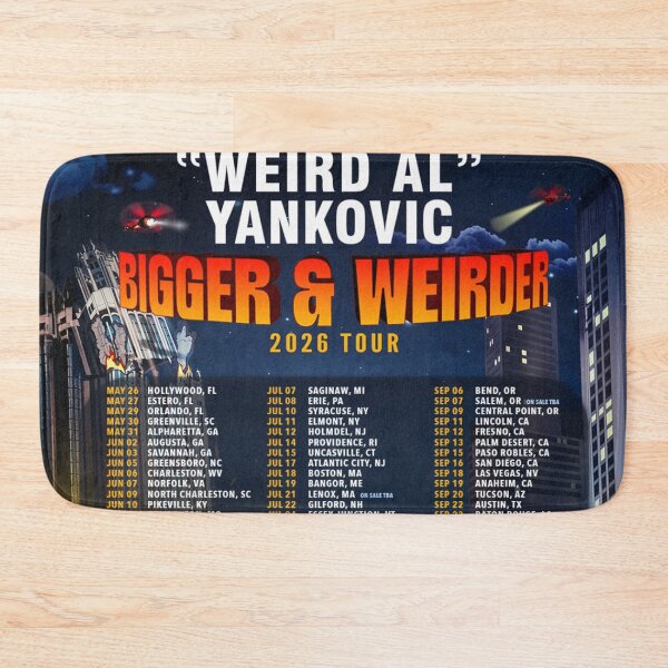 Item preview, bigger weirder yankovic tour dates 2026 iseng designed and sold by mstiebler3l.