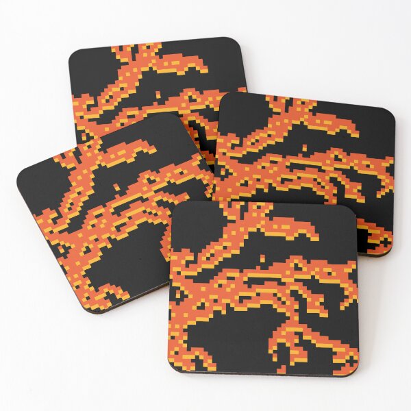 Item preview, Pixel Art Lava / Abstract Fire – Moving Energy Flow designed and sold by 13thCode.