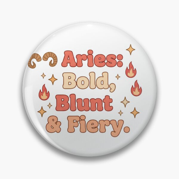 Item preview, Aries Bold Blunt and Fiery Sticker | Zodiac Aesthetic | Aries Personality Quote designed and sold by TrackinDaTrends.