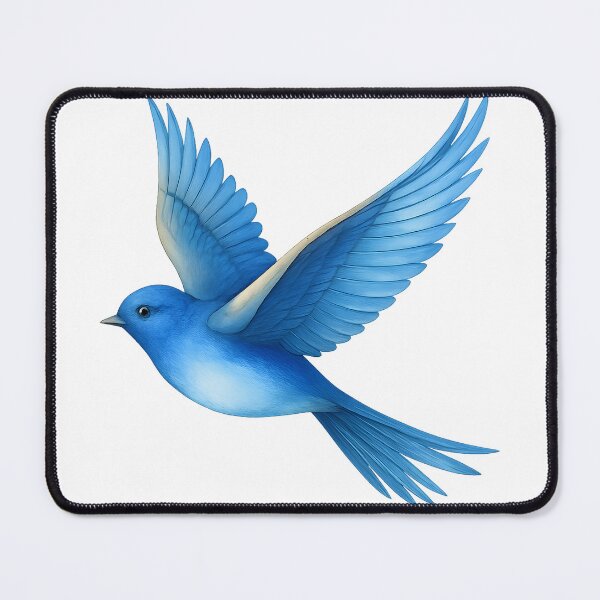 Item preview, Vibrant Blue Bird in Flight - Aesthetic Nature Graphic designed and sold by DesignRush786.