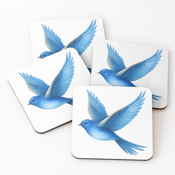 Item preview, Vibrant Blue Bird in Flight - Aesthetic Nature Graphic designed and sold by DesignRush786.