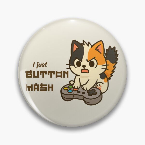 Item preview, Furiously Button Mashing Gamer Cat designed and sold by ChimericalPye.