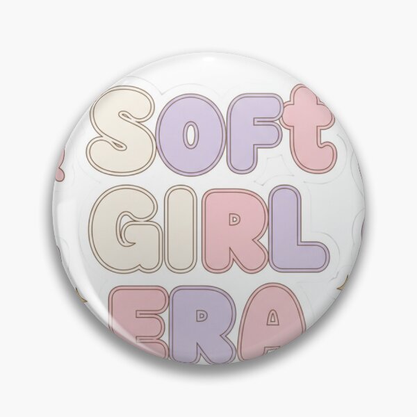 Item preview, Soft Girl Era Sticker | Aesthetic Feminine Vibes | Cute Pastel Identity Design designed and sold by TrackinDaTrends.