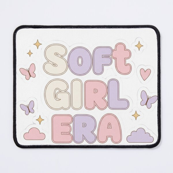 Item preview, Soft Girl Era Sticker | Aesthetic Feminine Vibes | Cute Pastel Identity Design designed and sold by TrackinDaTrends.