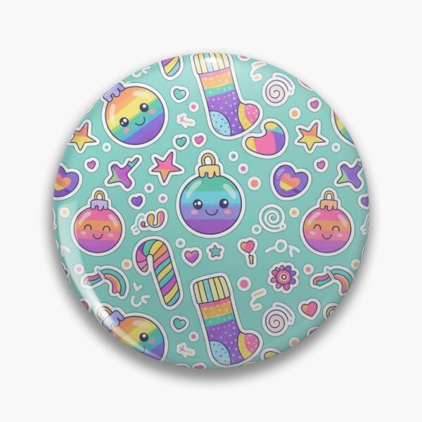 Item preview, LGBTQ+ Retro Holiday Stickers Pattern designed and sold by veejiras.