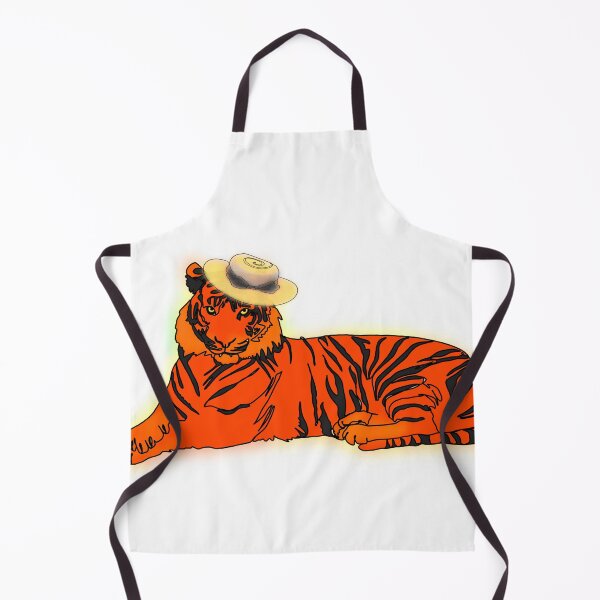Item preview, Maple the Tiger in bowed Sun Hat – animalzinhats designed and sold by Ashley’sAnimalz.