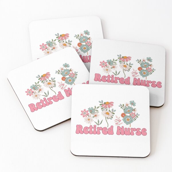 Item preview, Groovy Retired Nurse Floral Gift designed and sold by PRINTED ..