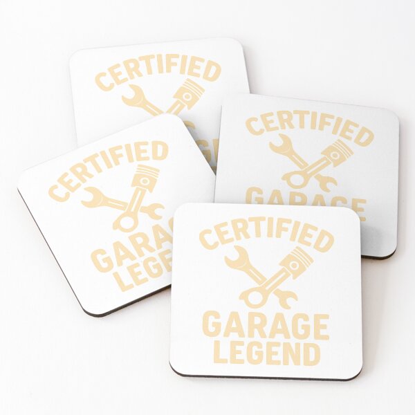 Item preview, Certified Garage Legend – Mechanic Wrench & Piston Retro Design designed and sold by louzza  shop.