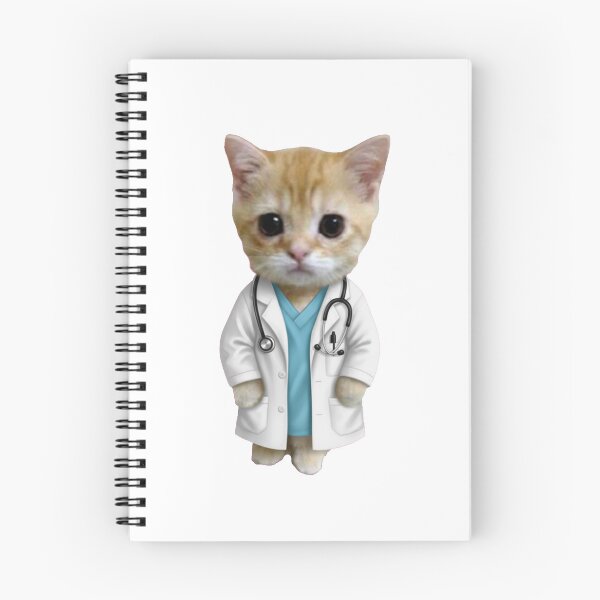 Item preview, Funny Cute Cat Doctor with Stethoscope Gift designed and sold by PRINTED ..