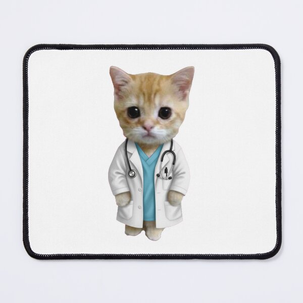 Item preview, Funny Cute Cat Doctor with Stethoscope Gift designed and sold by PRINTED ..