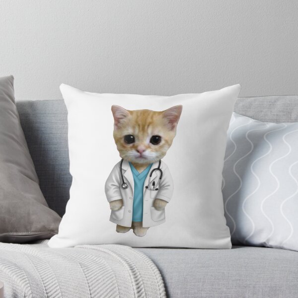 Item preview, Funny Cute Cat Doctor with Stethoscope Gift designed and sold by PRINTED ..