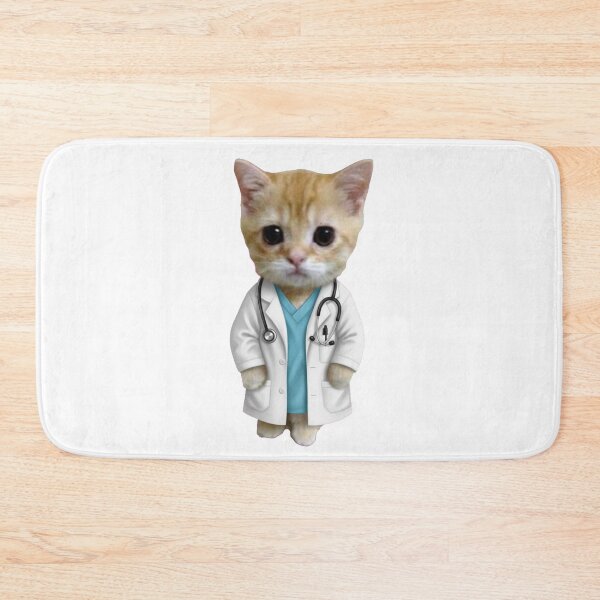 Item preview, Funny Cute Cat Doctor with Stethoscope Gift designed and sold by PRINTED ..